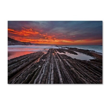 Trademark Fine Art Mikel Lastra 'Highway To Hell' Canvas Art, 22x32 1X00193-C2232GG